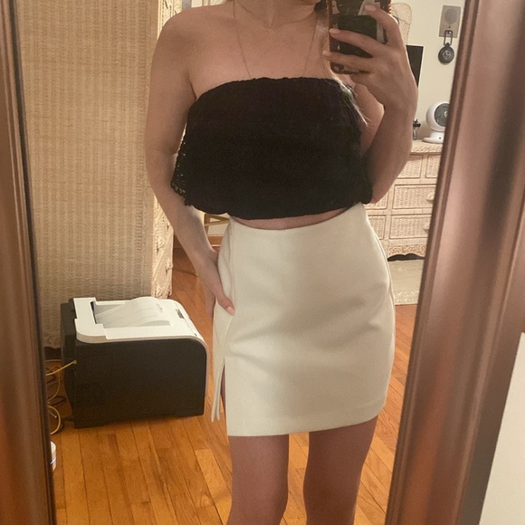 Angie Black Crochet Womens Crop Top - Picture 4 of 4